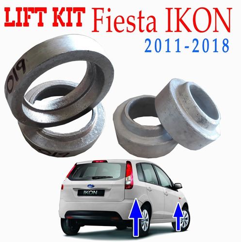 Lift Kit Elevación Suspensión Ford Fiesta Ikon 2011 - 2018 