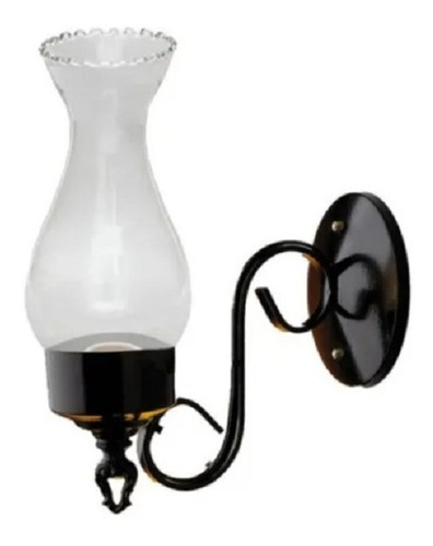 Arandela Luminaria Colonial Vintage Premium 270 Preto Cor Preto VINTAGE 110V/220V