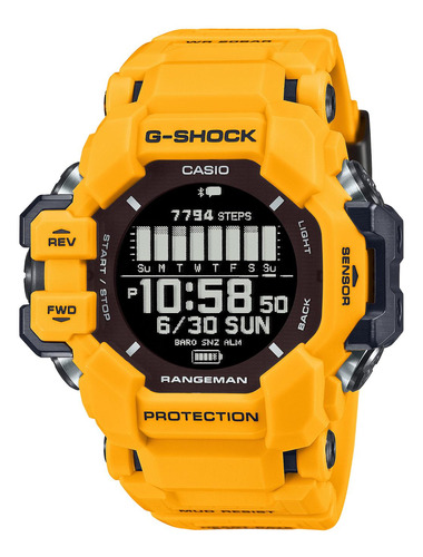 Reloj G-shock Gpr-h1000-9d Resina Hombre Amarillo