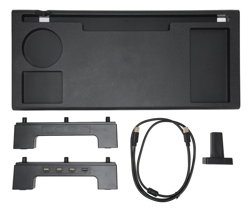 Soporte Para Monitor De Escritorio Riser, 3 Salidas Usb, Erg