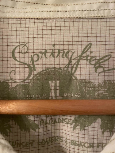Camisa Springfield Blanca Talle L-xl Como Nueva 100%original (Usado)