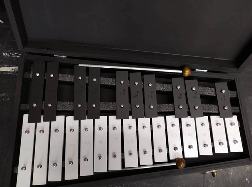 Glockenspiel O Xilofono Con Estuche En Madera