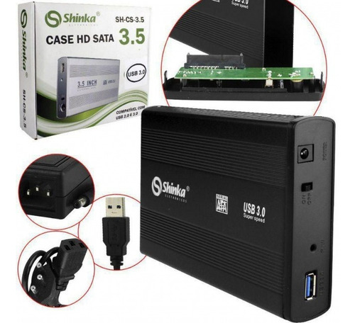 Imagem 1 de 1 de Case Sata Hd 2.0 - 3,5mm - Sh-cs3.5/2.0 Shinka