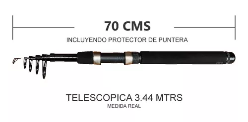 Caña Pesca Telescópica Shimano Eclipse Spinning 3,34 Metros