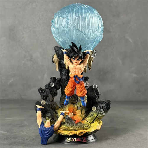 Figura Dragon Ball Z Goku Genkidama Con Luz Muñeco Anime