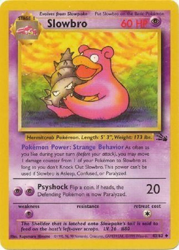 Slowbro 43/62 Poco Comun Pokemon Tcg