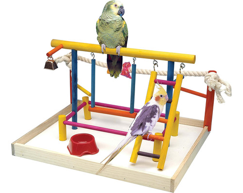 Parque De Juegos De Madera Penn-plax Bird Life: Perfecto Par