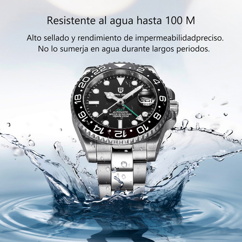 Reloj Automático Gmt Para Hombre Pagani Design