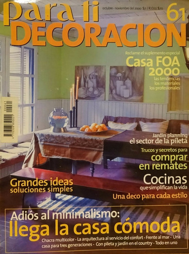 Revista Para Ti Decoracion Numero 61