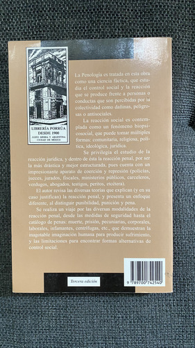 Penología De Rodriguez Manzanera (Usado)