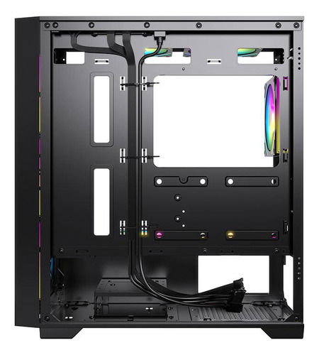 Gabinete Gamer Acegeek Xrader Mini, Mid-t Lat De Vidro Preto