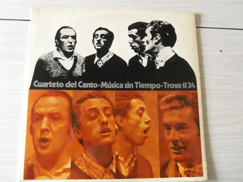 Vinilo Música Sin Tiempo, Cuarteto Del Canto, Vanguard, 1969