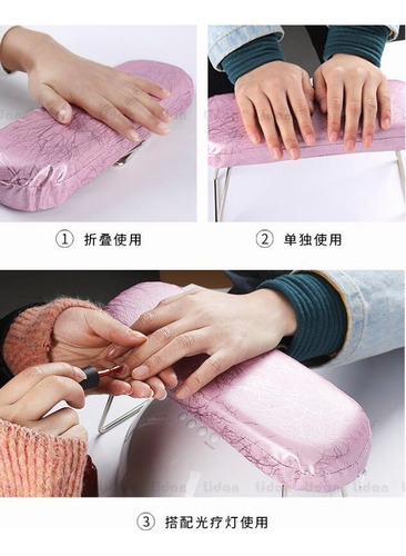 Almohada De Mano De Cuero Para Uñas, Impermeable