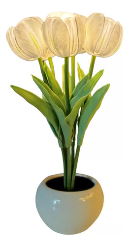 Nueva Luz Nocturna Usb Tulip Led Con Interruptor
