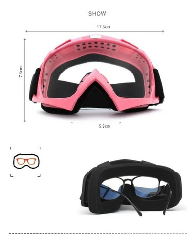 Gafas De Motociclismo Mtb Para Deportes Al Aire Libre, 2 Uni
