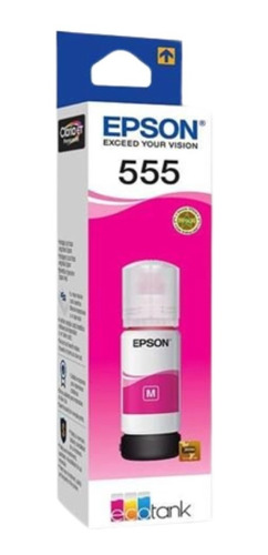 Botella De Tinta Epson T555 Cian Mag Amar Gris Nf  Original 