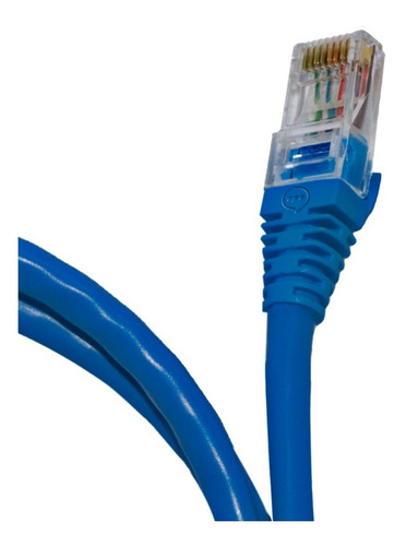 Imagem 6 de 7 de Kit 250 Patch Cord Cat6 Furukawa 100% Cobre Azul 1,5 Metros