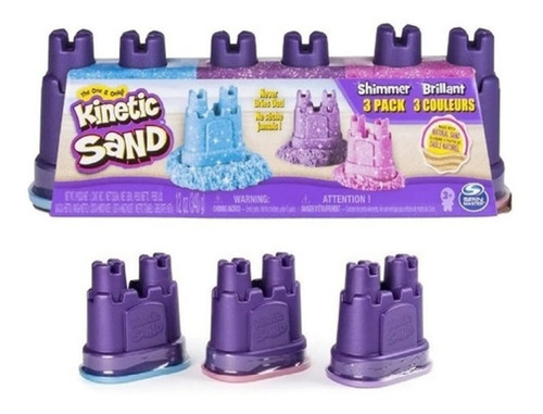 Arena Moldeable Kinetic Sand- 3 Pack