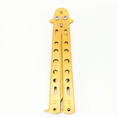 Navaja Mariposa Balisong Trucos Dorado