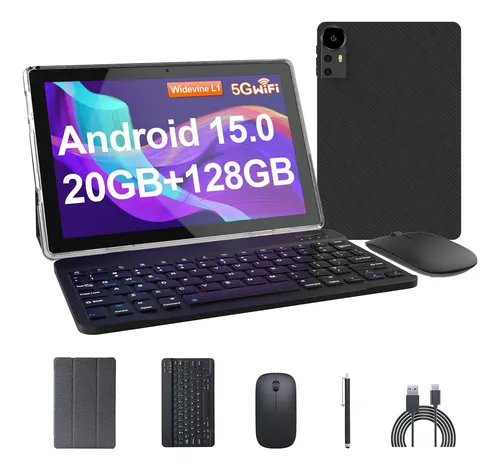 Tablet 10.1inch Android 15.0, Ram 20gb(4+16expand) +rom 128g