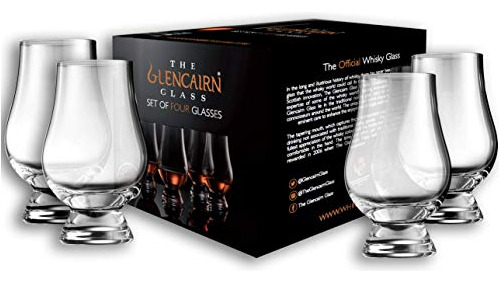 Glencairn Vaso De Whisky En Caja De Regalo, Juego De 4 En 4