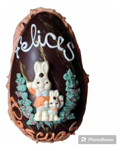 Huevo De Pascuas Gigante 1.250 Kg. Toda Deco En Chocolate