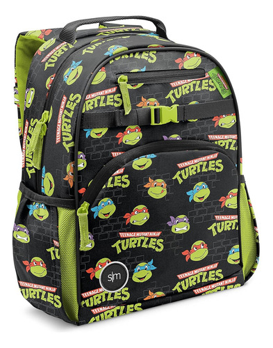 Mochila Simple Moderna Mediana De Las Tortugas Ninja