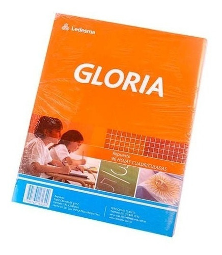 Repuesto Hojas Escolar Carpeta Nº 3 Gloria 96h Rayadas