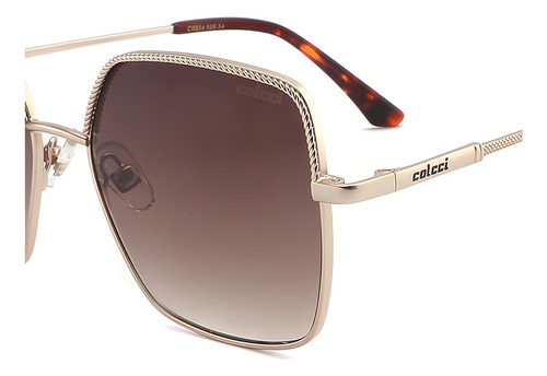Óculos Solar Colcci C0256e0834 Dourado Fosco Lente Degradê