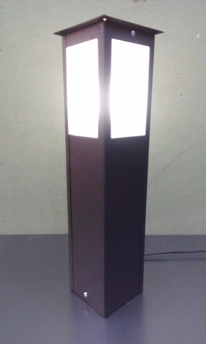 Farol De Pie 1 Luz Exterior Led Bajo Consumo 1145