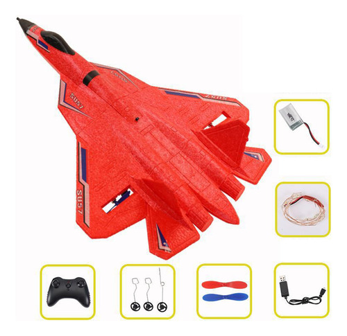 Avião Rc 2.4g 2 Canais Controle Remoto Avião Para Vermelho