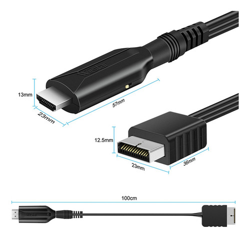 Wiistar Para Ps1 Ps2 A Consola De Juegos Compatible Con