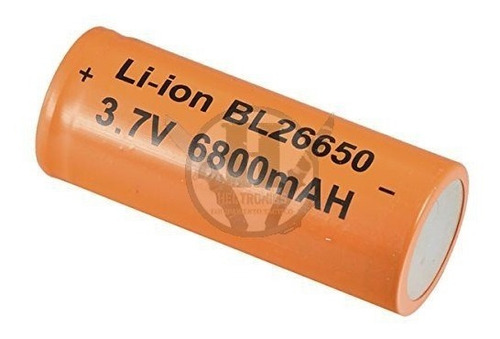 Bateria Recargable Modelo 26650 6800mah 3.7v Li-ion Linterna