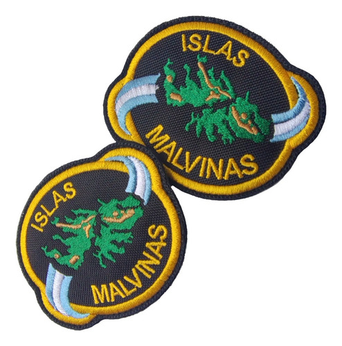 Escudo Veteranos De Malvinas (parche Islas Malvinas) Amarillo Bordado