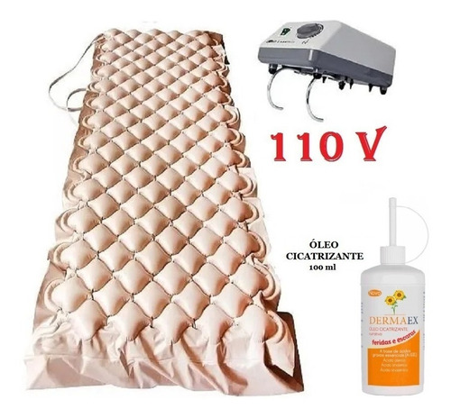 Colchão Antiescaras Massageador Dellamed Com Motor 110v