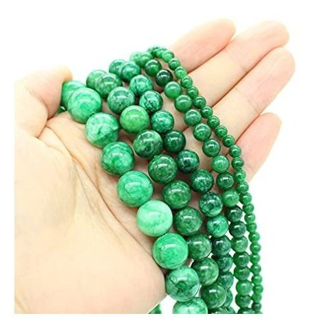 Imagen 2 de 6 de Cuencas De Bisuteria Oameusa - Piedra De Calcedonia Verde De
