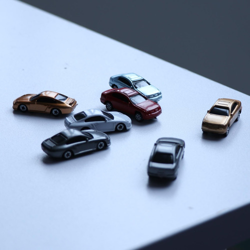 100 Piezas Ho Escala Modelo De Coche 1:87 Edificio Tren