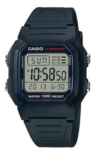 Reloj Para Hombre Casio Casio W-800h-1avdf Negro