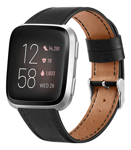 Correa De Cuero Para Fitbit Versa 2 Bandas/fitbit Versa Ban.