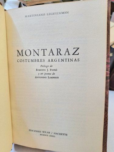 Montaraz - Costumbres Argentina - Martiniano Leguizamon