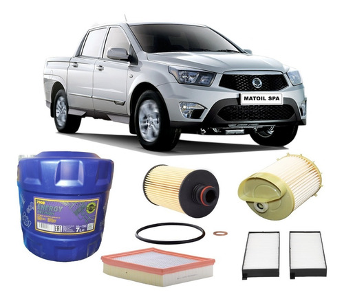 Kit De Filtros Ssangyong New Actyon 2.0 2.2 13-20 + Bidón 7l