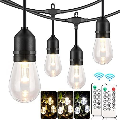 Luces Led Exteriores Mlambert 3 Colores, 48ft Impermeables,