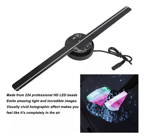 Ventilador De Proyector Holográfico 3d Con Luz Led
