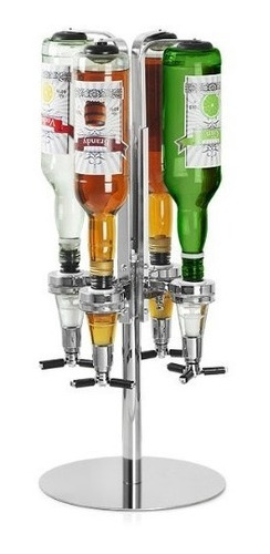 Dispenser Giratorio De 4 Botellas Bebidas Bar Barra !!