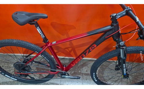 Bicicleta Venzo Stinger Mtb R29 Monoplato 10 Vel Shimano Negro/rojo M