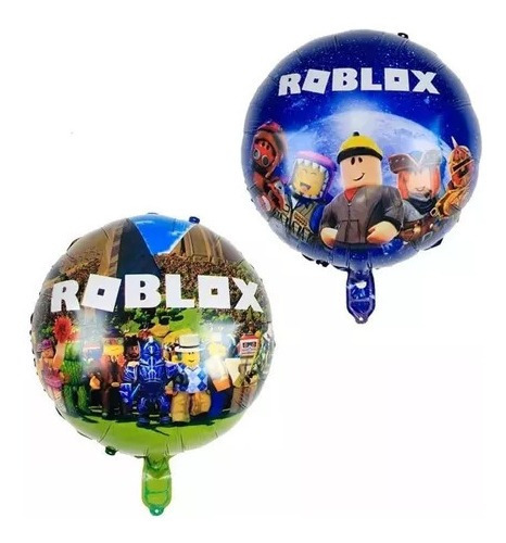 Globos Roblox 5 Unidades Metalizados Cotillon Cumpleaños