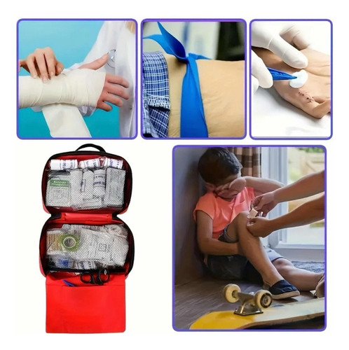 Blekrasi Botiquín outdoor Kit Primeros Auxilios Portátil Tipo Bolsito 152pcs