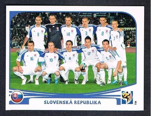 Lámina Album Mundial Sudafrica 2010 / Team Eslovaquia