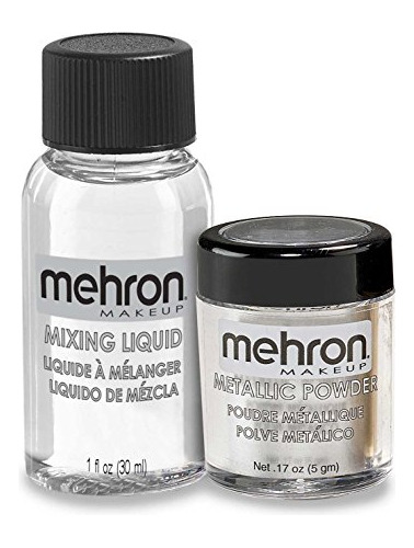 Polvo Metálico Mehron Makeup (.17 Oz) Con Líquido Mezclador