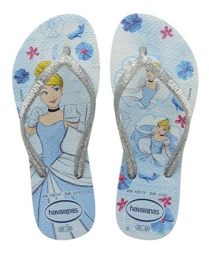 Chanclas Sandalias Havaianas Niños Princesa Az Talla 27 A 33